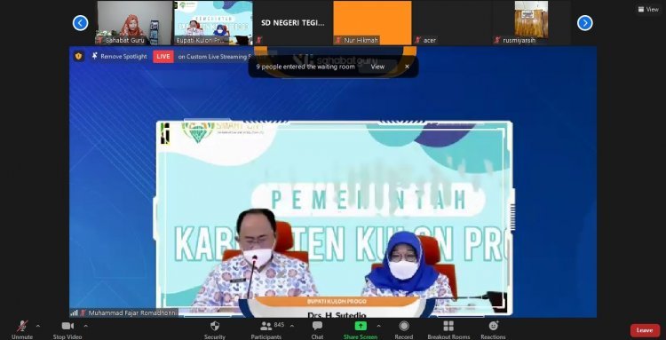 Kembali Menyapa, Sahabat Guru Adakan Webinar Pendidikan Bersama Kabupaten Kulon Progo