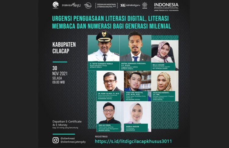 Guru-Guru Cilacap Semangat Ikut Webinar Literasi Digital